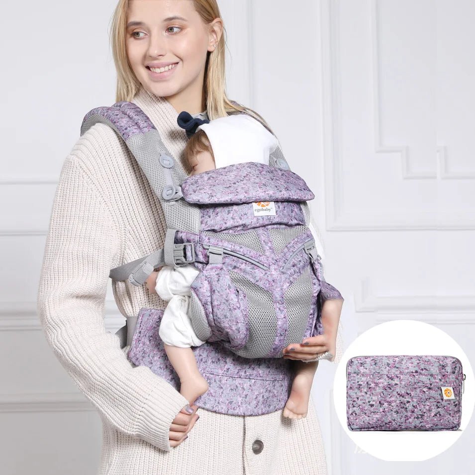 Porte-bébé-BreathBabyBag-Mauve-Lavande-respirant