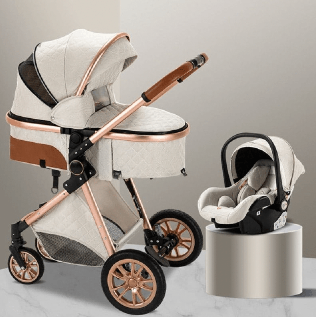Poussette-3-en-1-Bébé-Queen-beige