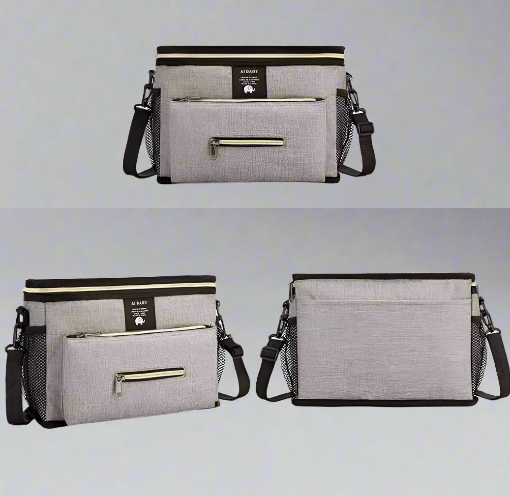 Sac-a-langer-BabyTravel-Gris-imperméable