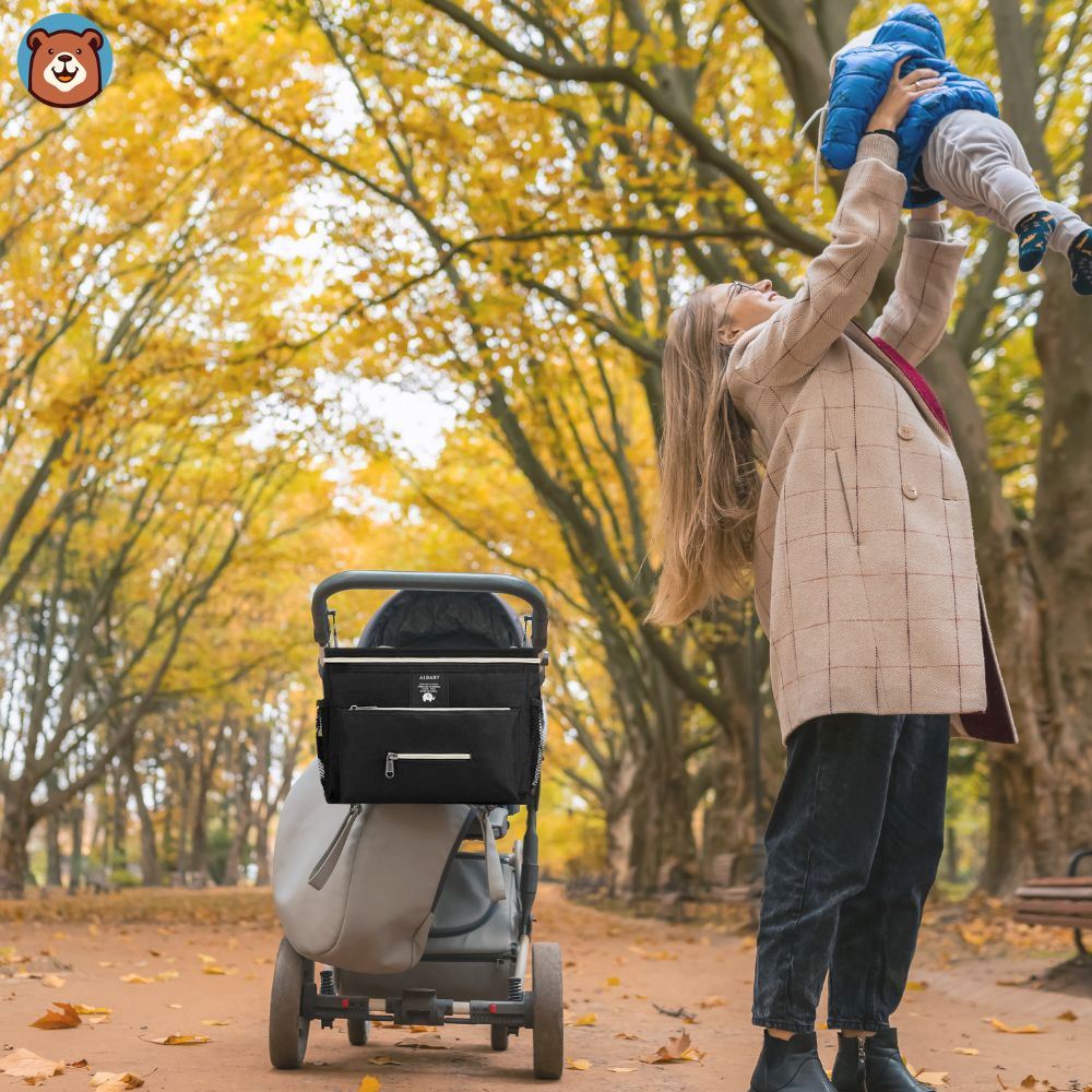 SAC A LANGER-BabyTravel™-Noir-elegant