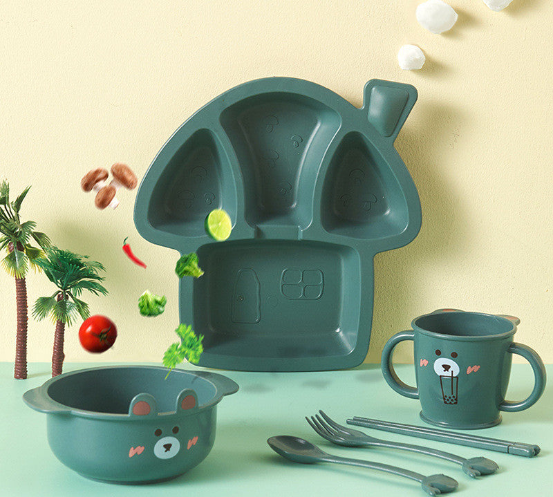 Set de vaisselle bébé dinosaure cartoon