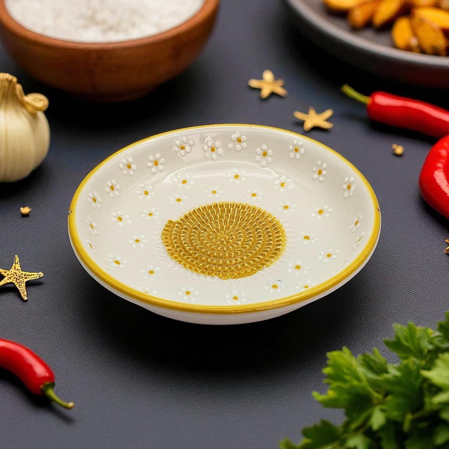 Handmade Ceramic Grater Bowl