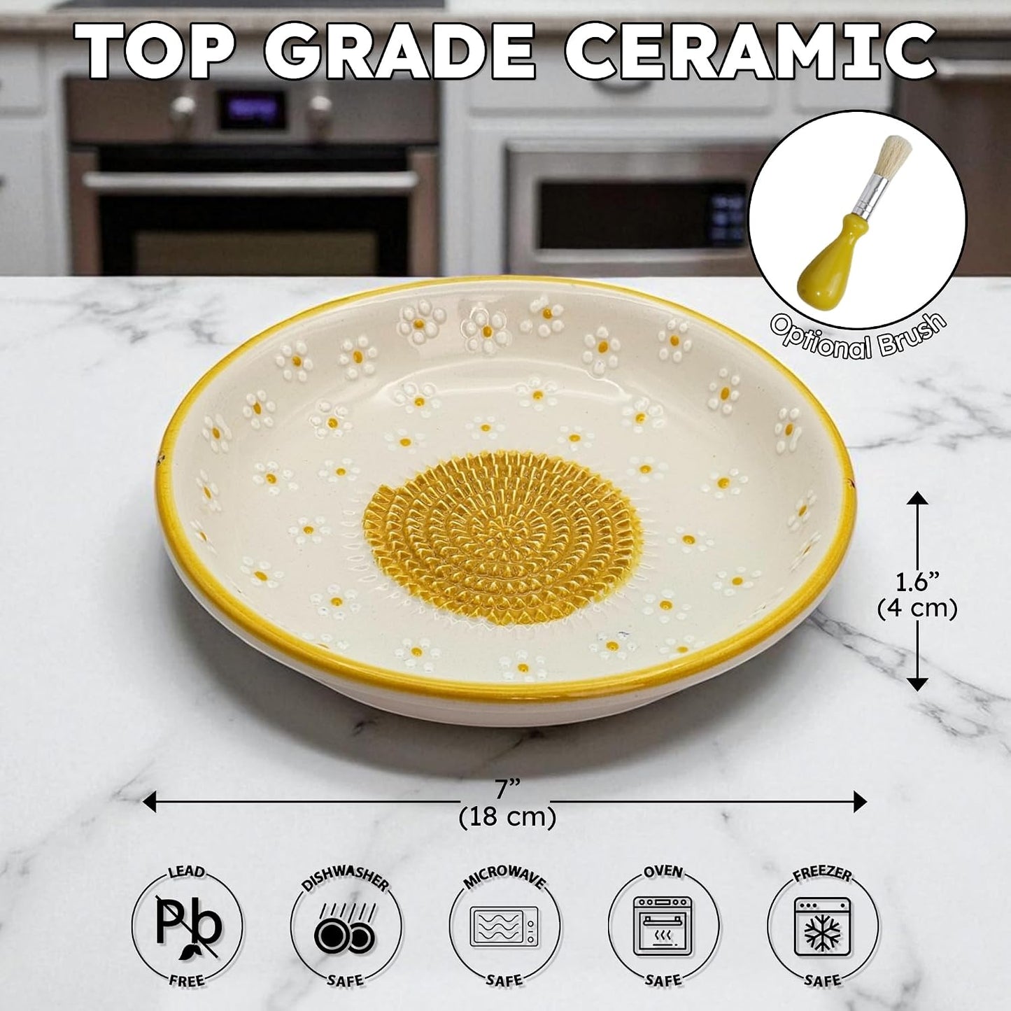 Handmade Ceramic Grater Bowl
