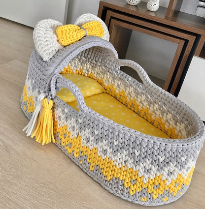 Couffin bébé tressé
