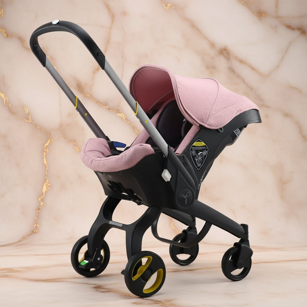 POUSSETTE SIEGE AUTO | 4 en 1 Transformable rose