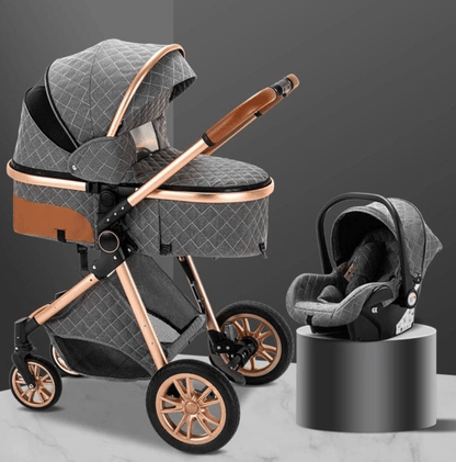 Poussette 3 en 1 Bebe Queen confort gris