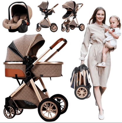 Poussette 3 en 1 Bebe Queen polyvalente