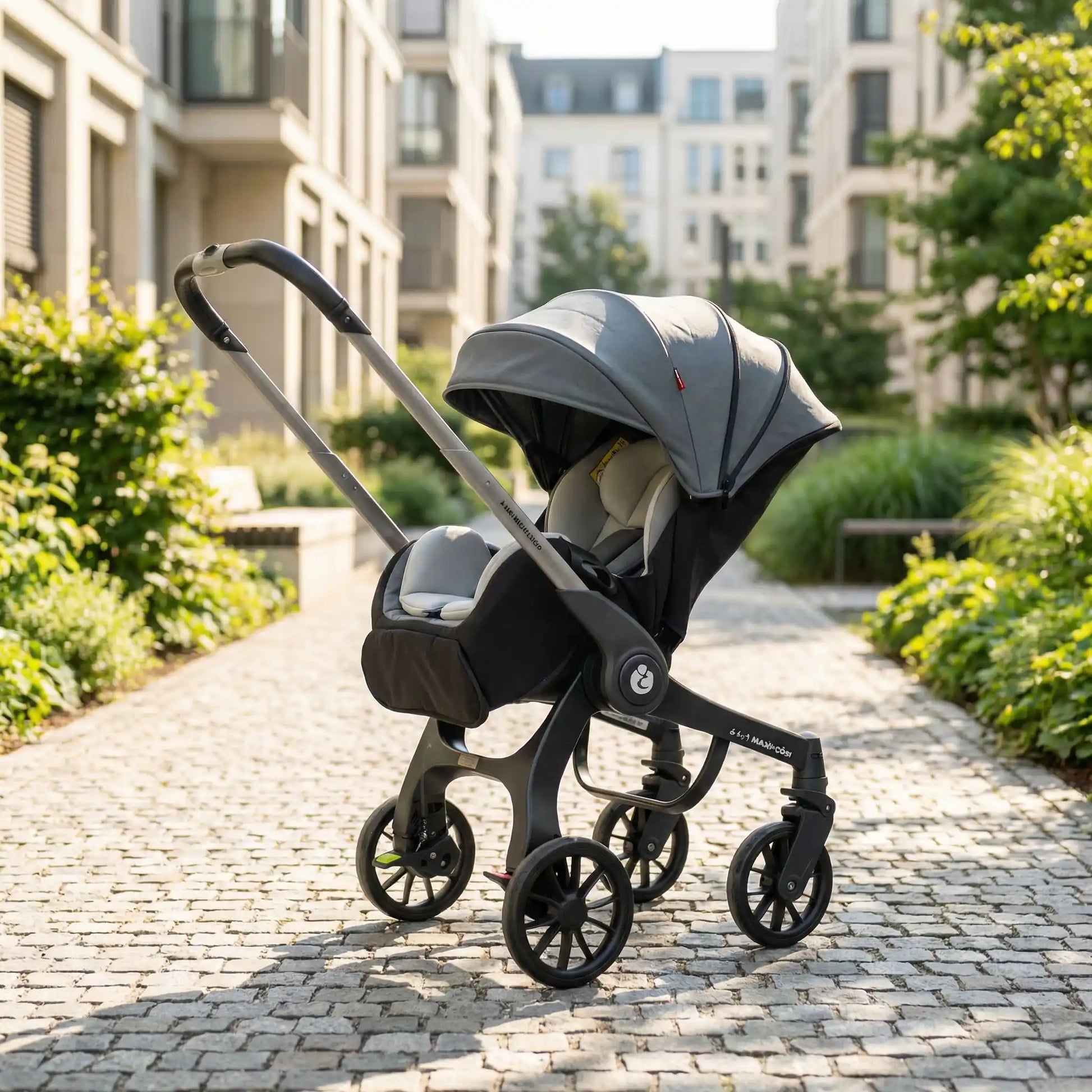 Poussette 2 en 1 | evolutive Ultra Legere gris