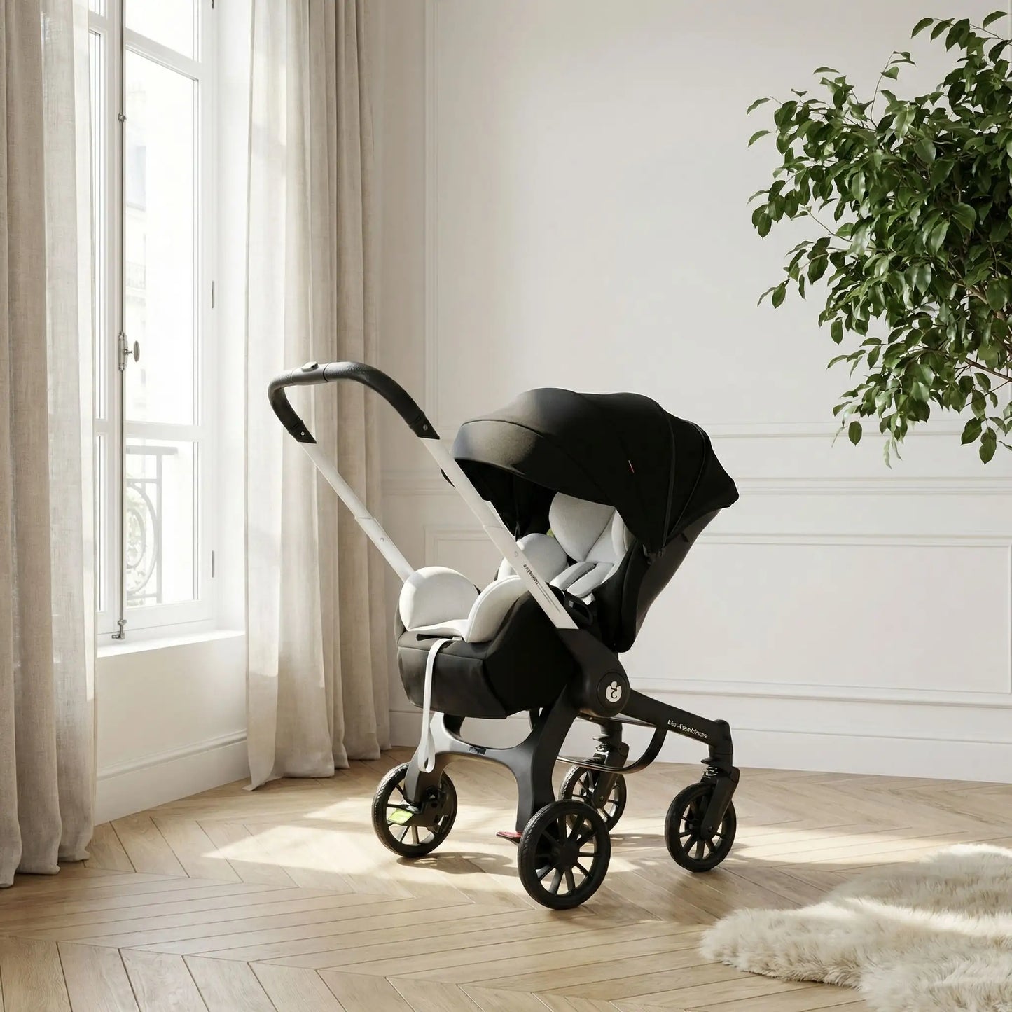 Poussette 2 en 1 | evolutive Ultra Legere noir