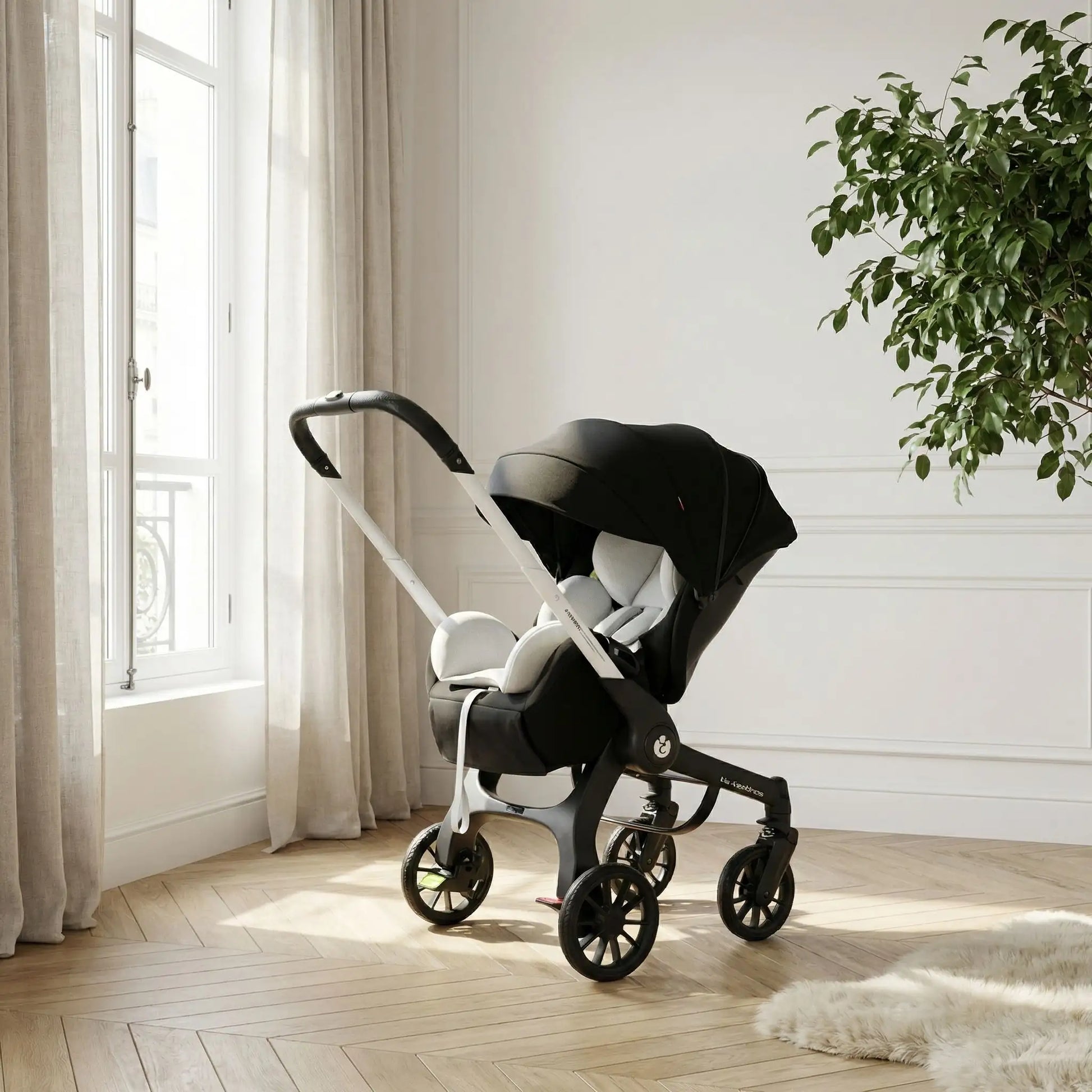 Poussette 2 en 1 | evolutive Ultra Legere noir