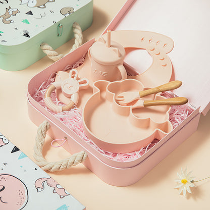 Set de bol en silicone pour bébé et vaisselle bébé