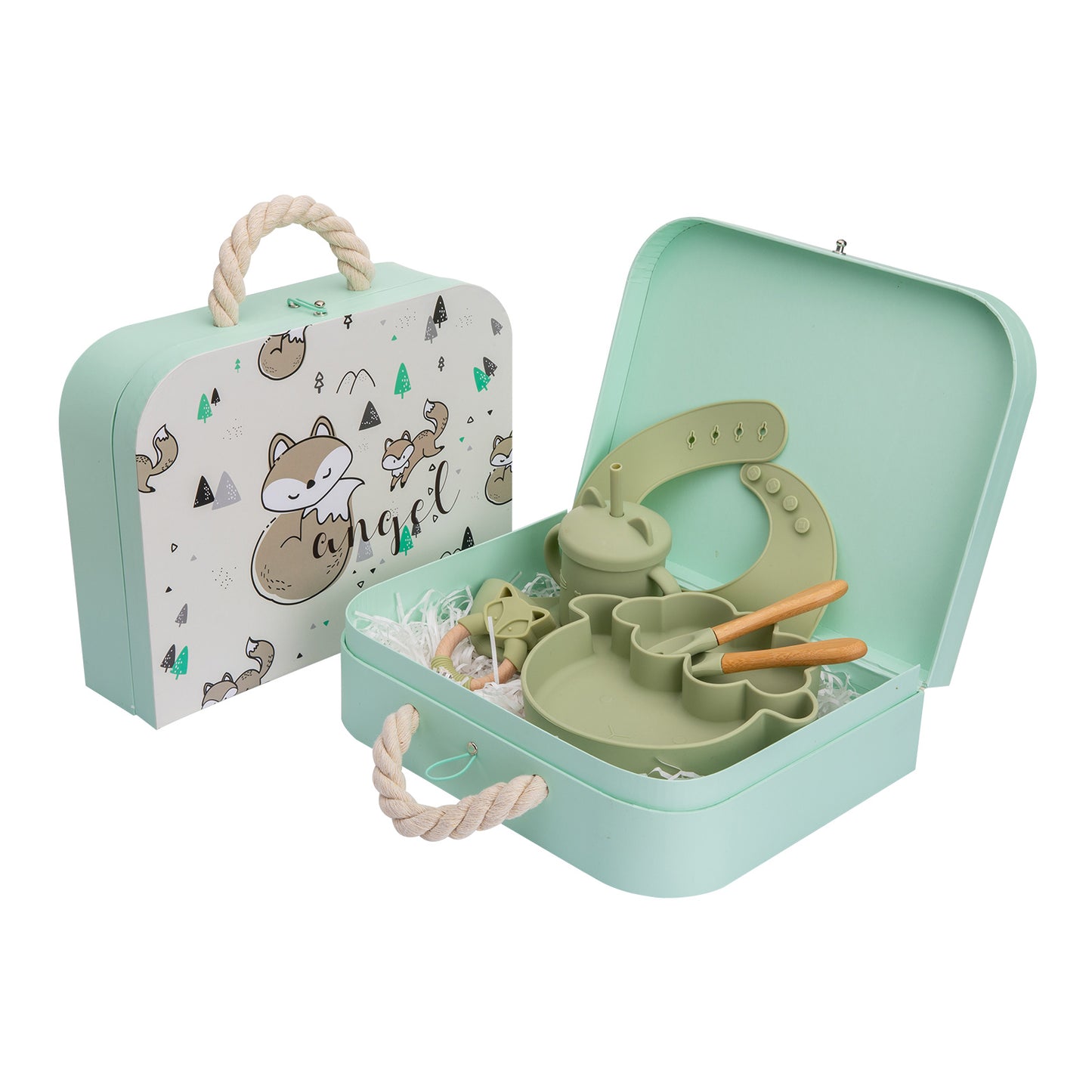 Set de bol en silicone pour bébé et vaisselle bébé