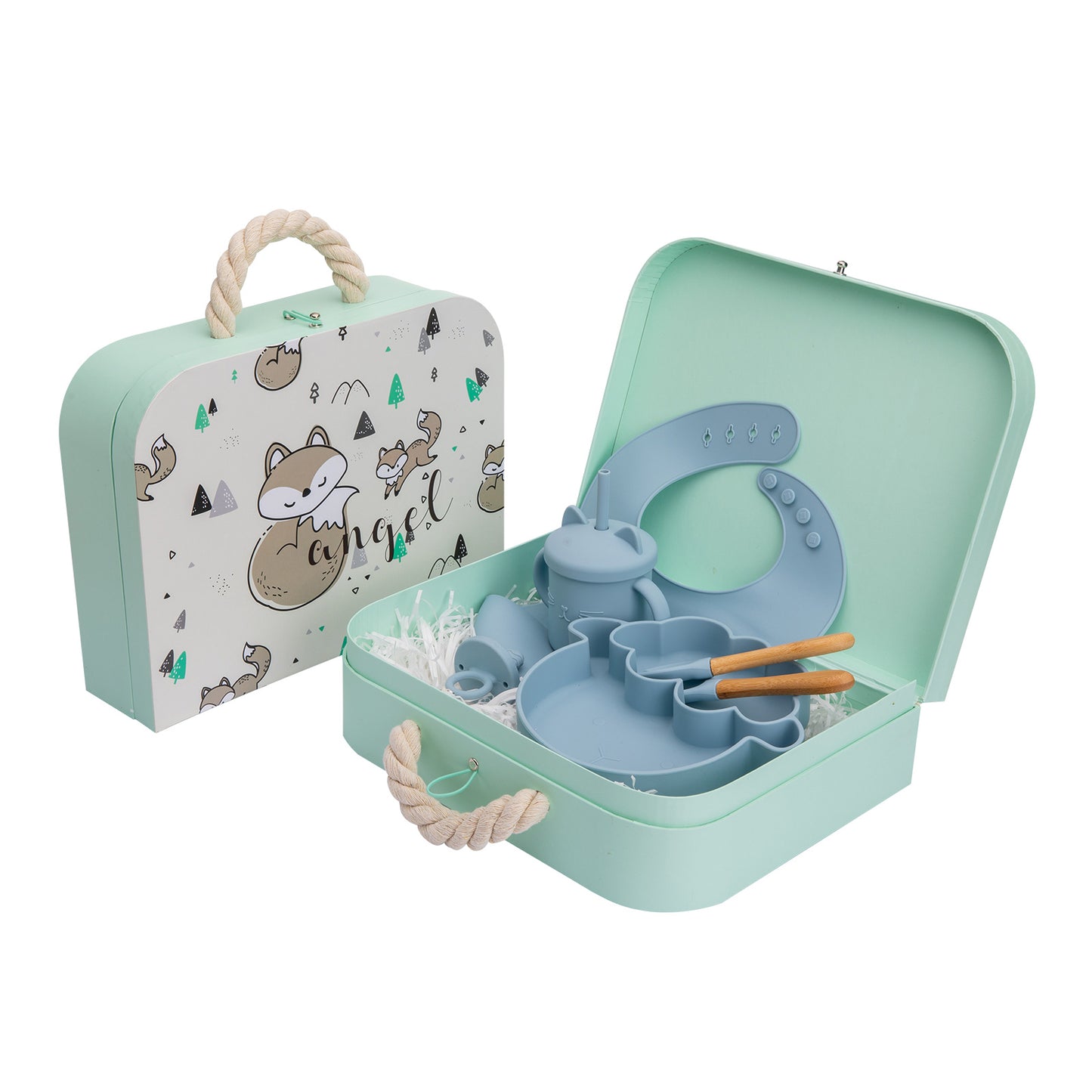 Set de bol en silicone pour bébé et vaisselle bébé