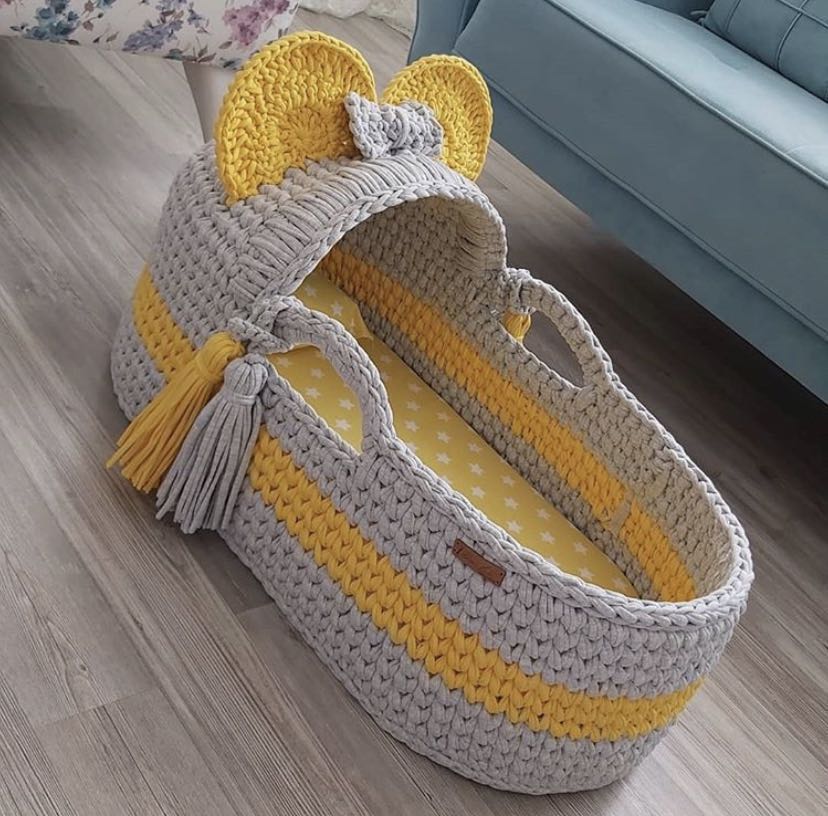 Couffin bébé tressé