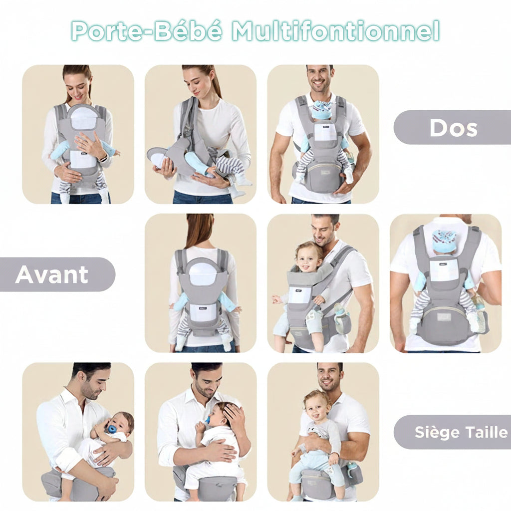 Porte bebe | Ergonomique multifonction