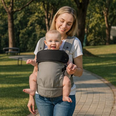 Porte bébé physiologique doux