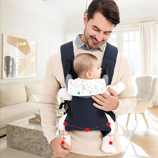 Porte bebe physiologique doux