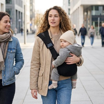 Porte bebe respirant