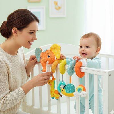Spirale d activite bebe multicolore